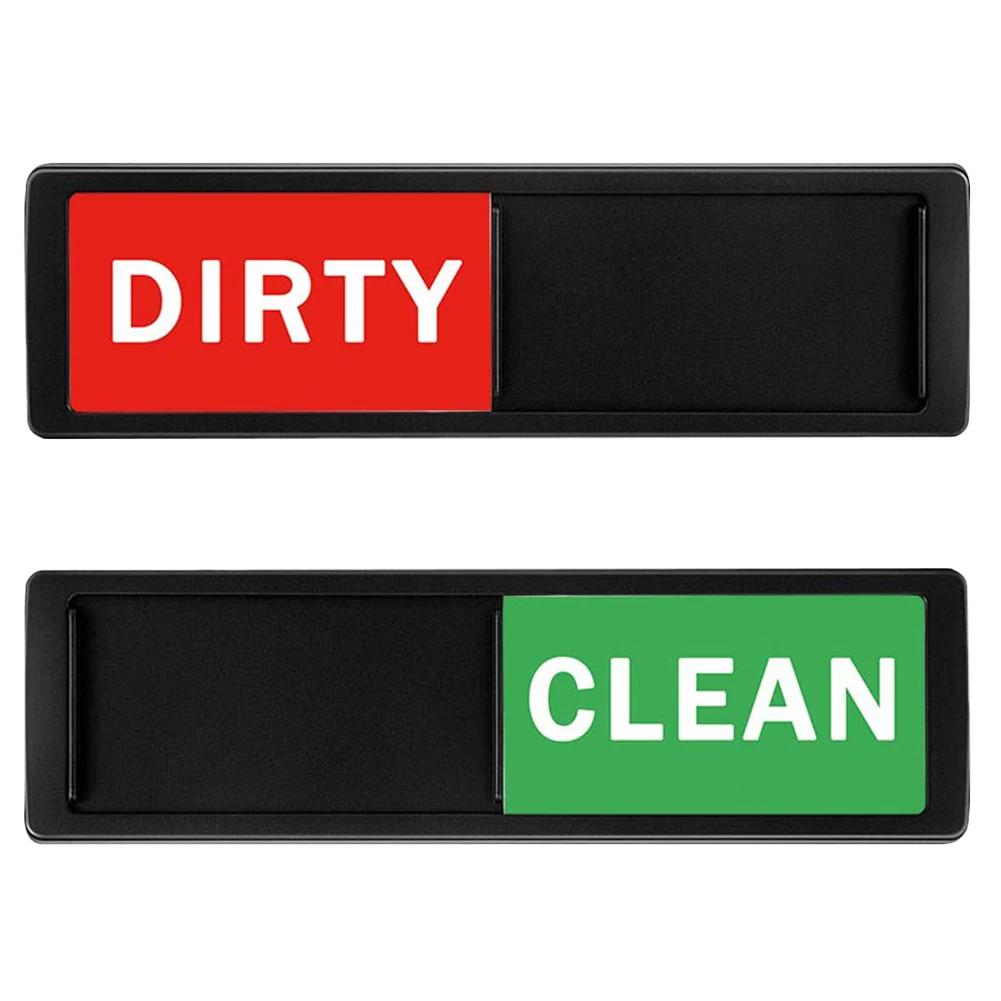 Clean Dirty Dishwasher Magnet Indicator Sign Large Text Magnetic Indicator Sign Slide Super Strong Magnet Sign Kitchen Supplies