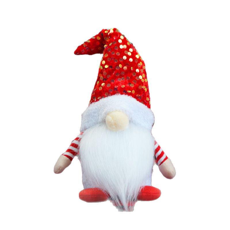 Светящийся гном с пайетками и Рудольф Рождественские украшения