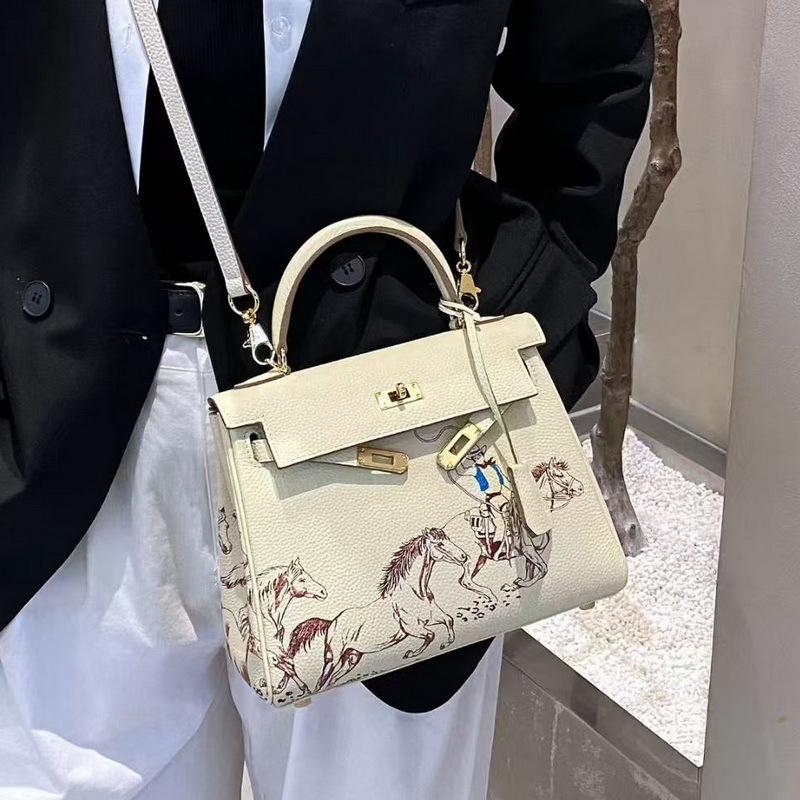 2026 новая кожаная женская сумка первого слоя коровья кожа того мягкая кожа Пегас coated duck bag трансграничная оптовая торговля