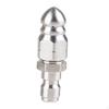 Pressure Washer Sewer Jetting Nozzle, Stainless Steel Quick Connection for Bathroom