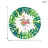 Набор одноразовой посуды «Джунгли Фламинго» с черепаховыми листьями, тарелками, салфетками, чашками, гавайским тропическим декором для свадьбы, дня рождения