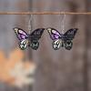 2D Плоские Черные и Цветные Элементы Бабочек Акриловый Материал Висячие Серьги Легкие Серьги для Женщин Подарки