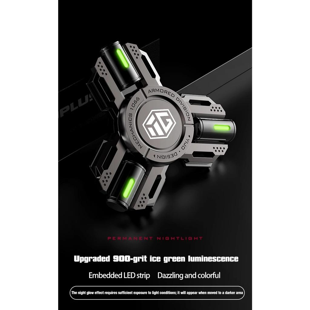 Permanent Glow Fidget Spinner Hand Spinner Alloy Material Long Rotation High Speed EDC Child Adult ADHD Stress Relief Toy Gifts
