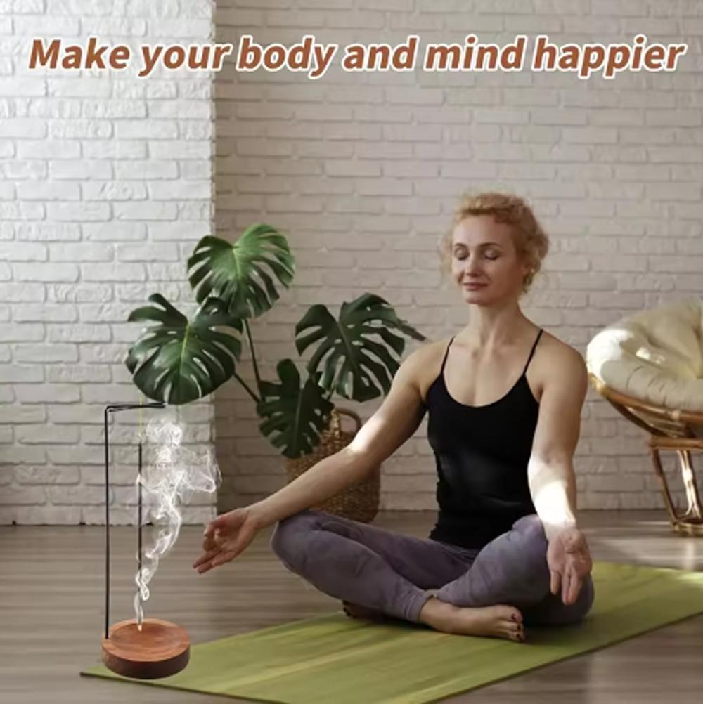 Подставка для благовоний, Многофункциональный дизайн, Деревянная курильница, пепельница, для домашнего декора, йоги, спа