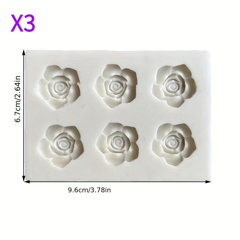 Полость 3D розовая форма силиконовая форма DIY цветок помадка шоколад пена желе чашка кофе инструмент для выпечки глина гипс смола форма для поделок