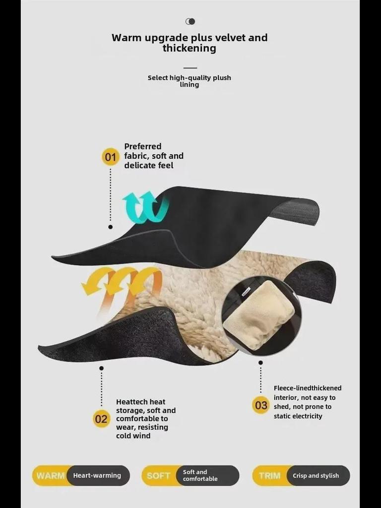 Men's 2024 Winter Lambskin Velvet-Lined Sweatpants - Thick, Warm, Casual Sportswear Trousers