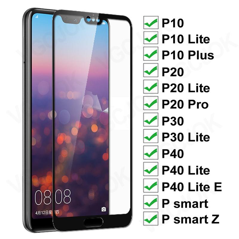 Полное покрытие закаленное стекло P20 Lite Стекло для Huawei P20 Plus Защитная пленка для экрана P30 40 Lite P mart Защитная пленка Glas