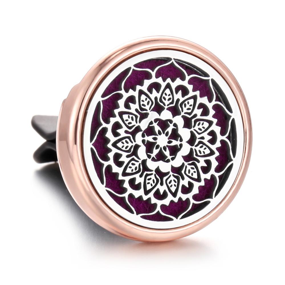 Stainless Steel Hollow Car Bracket Car Aromatherapy Trend Clip Life Tree Car Aromatherapy Clip Perfume Dispenser
