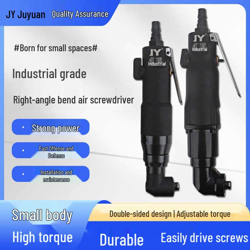 HK 90-Degree Angled Head Pneumatic Air Screwdriver, 5H 10H, Right Angle for Auto Repair