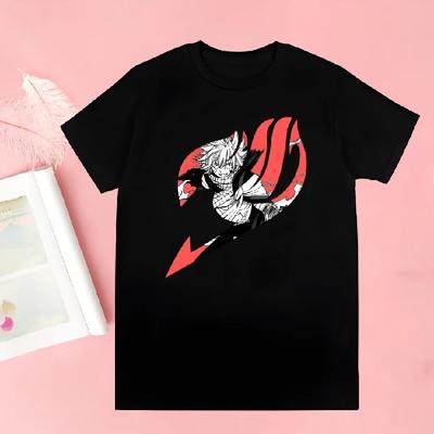 Аниме Хвост Феи Мультфильм Нацу Эрза Грей Люси Мужская Женская Футболка Топы Круглый Вырез Приталенная Мягкая Аниме Манга Футболка Одежда Футболка5