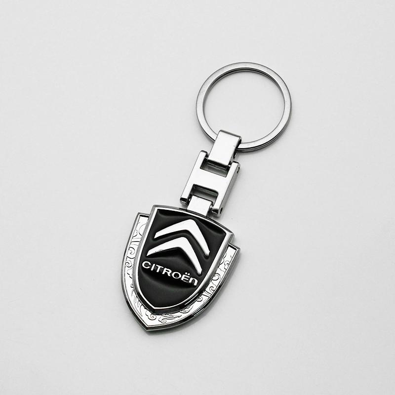 Metal Leather Citroen C1 C2 C3 C4 Saxo C4L C5 C6 VTS C-ELYSEE Picasso Cactus For Car Keychain Key Rings Key Holder Accessories