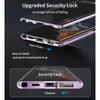 Чехол-книжка для OPPO Reno 11F/ 12F/ 8T 5G/ 12 Pro | Двустороннее стекло + Металлический бампер + Полная защита объектива