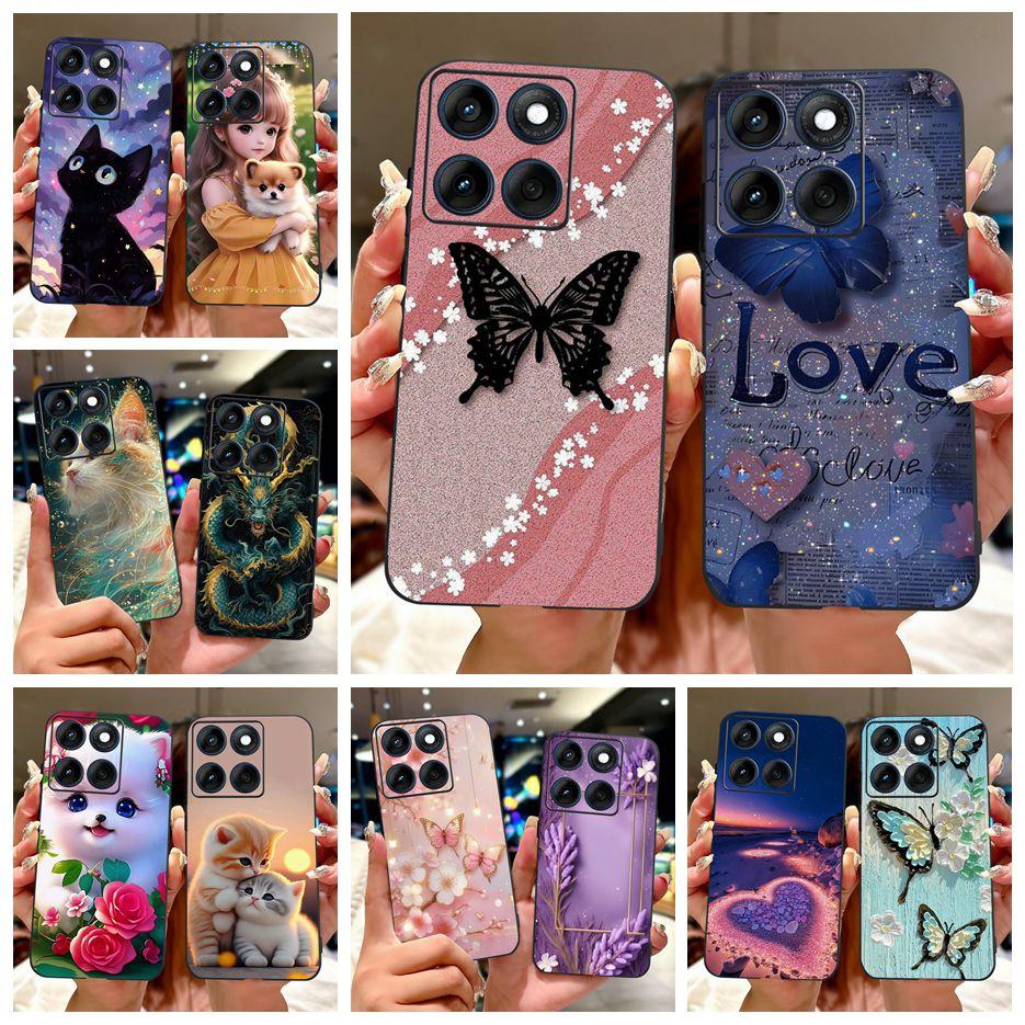 For Motorola Edge 60 Pro Case Luxury Butterfly Painted Cover Soft TPU Phone Case For Motorola Edge 60 Fusion Egde60 Pro 60S Bags