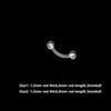 Transparent Piercing Retainer Hypoallergenic Nose Ring Body Jewelry Lip Ring  Lip Ear Nose Tongue