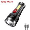High Power Flashlight Fishing USB Rechargeable COB Torch IPX4 Waterproof Outdoor for Hiking Climbing Camping Emergency Lighting