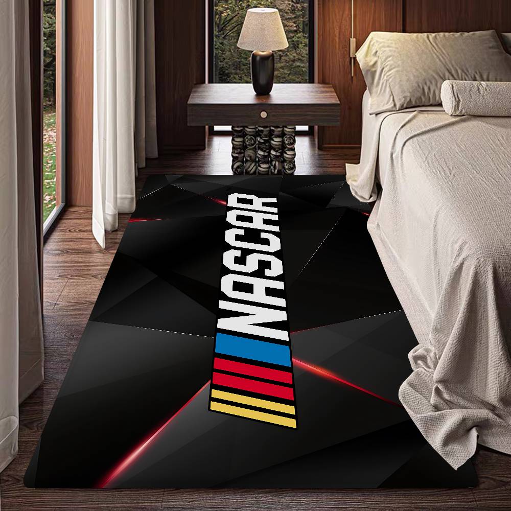 N-NASCARS Racing Car Bathroom Mat INS Style Soft Bedroom Floor House Laundry Room Mat Anti-skid Welcome Doormat