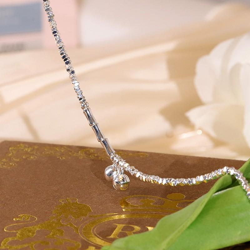 Неровное сломанное серебро, несколько таэлей колокольчиков, ножные браслеты, высокое женское чувство, шаг за шагом, цепочка для ног в виде дворцового колокольчика