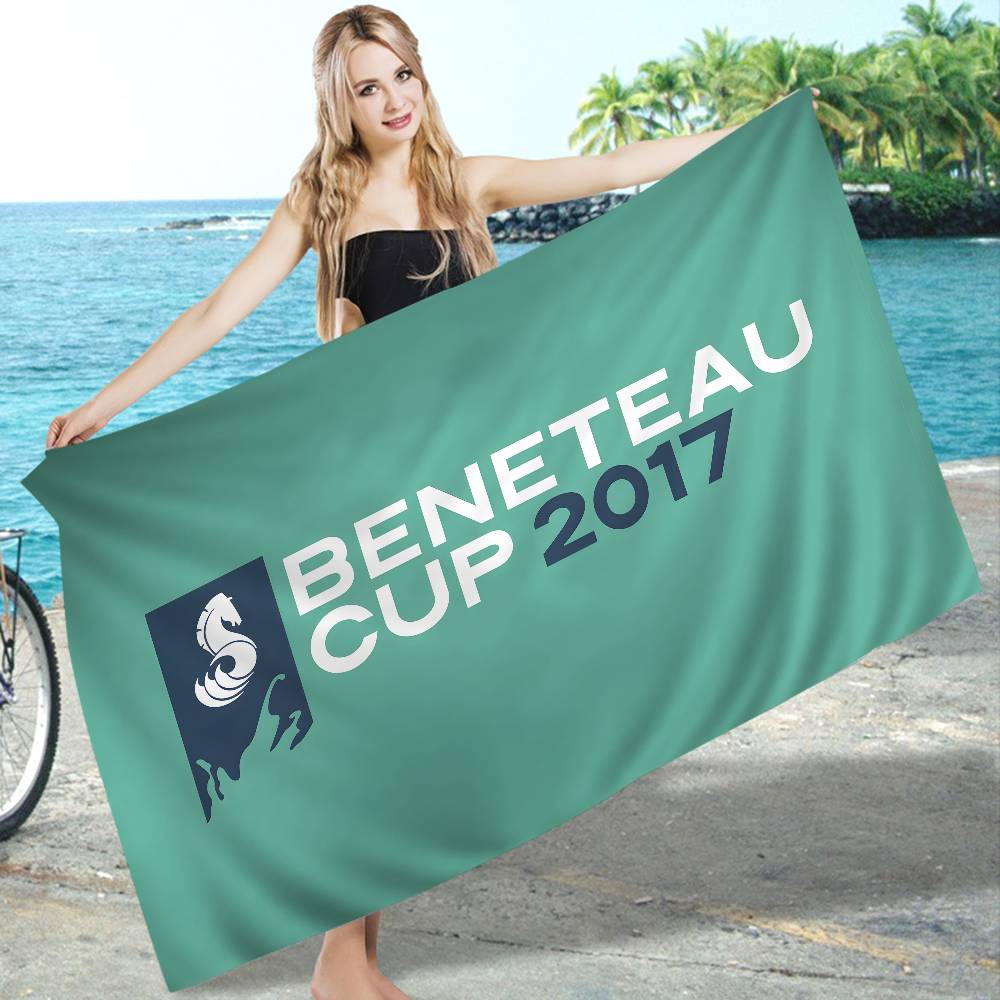 B-BENETEAU Логотип Аниме Пляжное Полотенце для Купания Мягкое Впитывающее Мочалка Детские Подарки для Детей Путешествия Кемпинг Спортзал