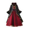 Halloween Girls Vintage Witch Costume Dress Set Party Cosplay Kids Performance Outfit