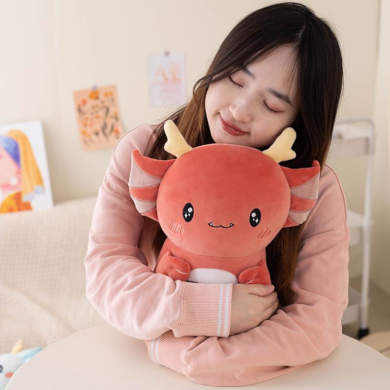 18-30Cm Kawaii Stuffed Animal Axolotl Peluches Super Soft Cute Baby Newt Lovely Hug Pillow For Kids Girl