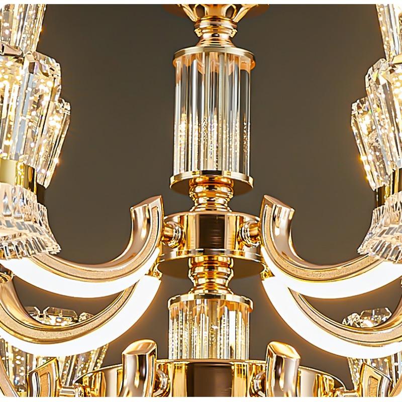 Хрустальная люстра для гостиной, современная простая атмосфера, для спальни, столовой, для гостиной, люстры