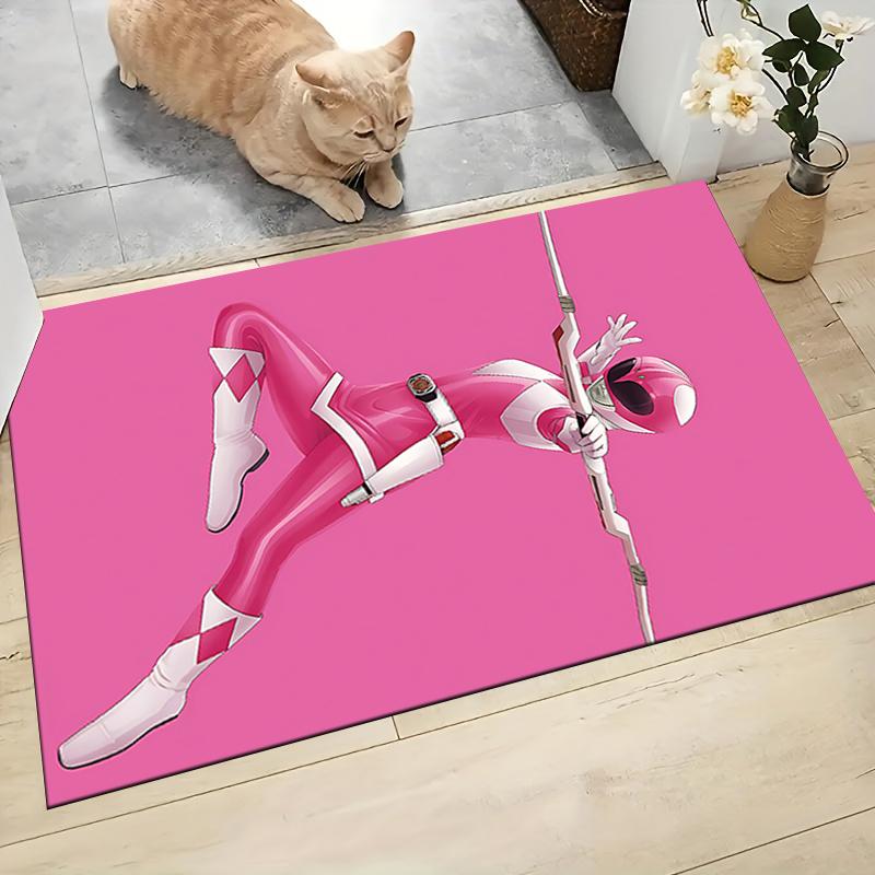 1Pc Power Rangers Galactic Heroes Carpet Rug Customizable Soft Washable Antislip Home Living Room Sofa Mats Personalized Rug 0917260
