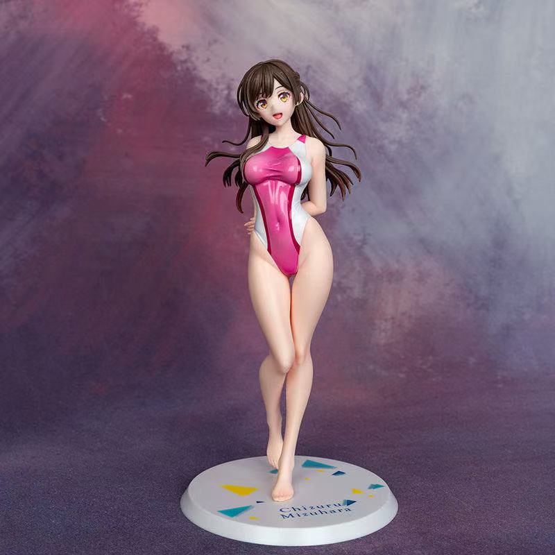 Кавайная аниме-фигурка Ичиносе Мизухары Чизуру 1/7 Kanojo Okarishimasu Мизухара в купальнике Игрушки Коллекция Подарок