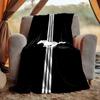 Mustang Flannel Blanket Soft Warm All-Season Throw, Design for Camping, Car Travel, Hiking Sofa, Bed, Office Perfect Gift for Parties