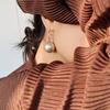Pearl Large Round Pendant Bead Hoop Big Ball Dangle Earrings Jewelry Drop Earrings Stud Earrings