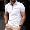 Men's Lapel Plaid Patchwork Chest Pocket Polo Shirt Sportwear Solid Color Top Beach Youth Fashion Men Short Sleeve T Shirts