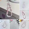 Cartoon Love-heart Butterfly Phone Keychain Phone Chain Wrist Strap Phone Charm Accessories
