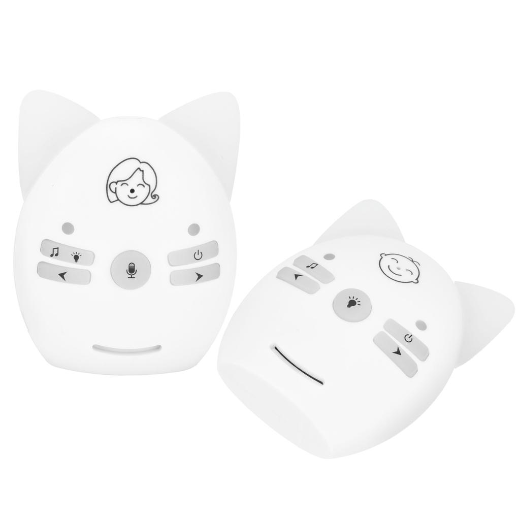 V30 Digital Audio Baby Monitor Portable Alarm Sensitive Wireless Two Way Baby Cry DetectorWhite US