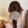 Милая крутая девочка серебряная бандана с оборками резинка для волос, высокоэластичная резинка для волос для хвостика, долговечный аксессуар для волос, не повреждающий волосы