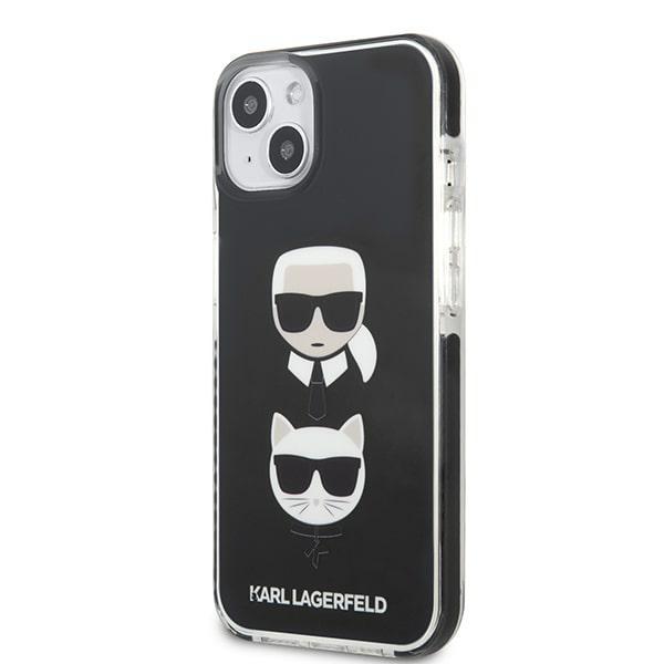 Etui do iPhone 13 mini Karl Lagerfeld Karl&Choupette Head Czarne