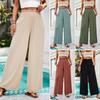 Women's Spring and Summer Temperament and Leisure Solid Color Range-finding Loose Wide-legged Pants