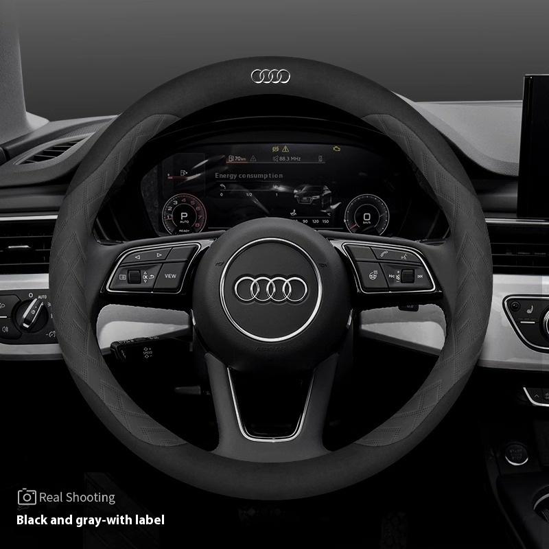 2026 Car Steering Wheel Cover For Audi ABT A1 A2 A3 A4 A5 A6 A7 A8 Q2 Q3 Q4 Q5 Q7 Q8 TT RS3 RS4 RS5 RS6 RS7 S3 S4 S5 S6 S7 S8 S line