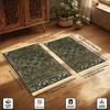 Green Gold Vintage Medallion Floral Islamic Prayer Rug Polyester Portable Muslim Salah Mat Ramadan Home Decor Prayer Carpet