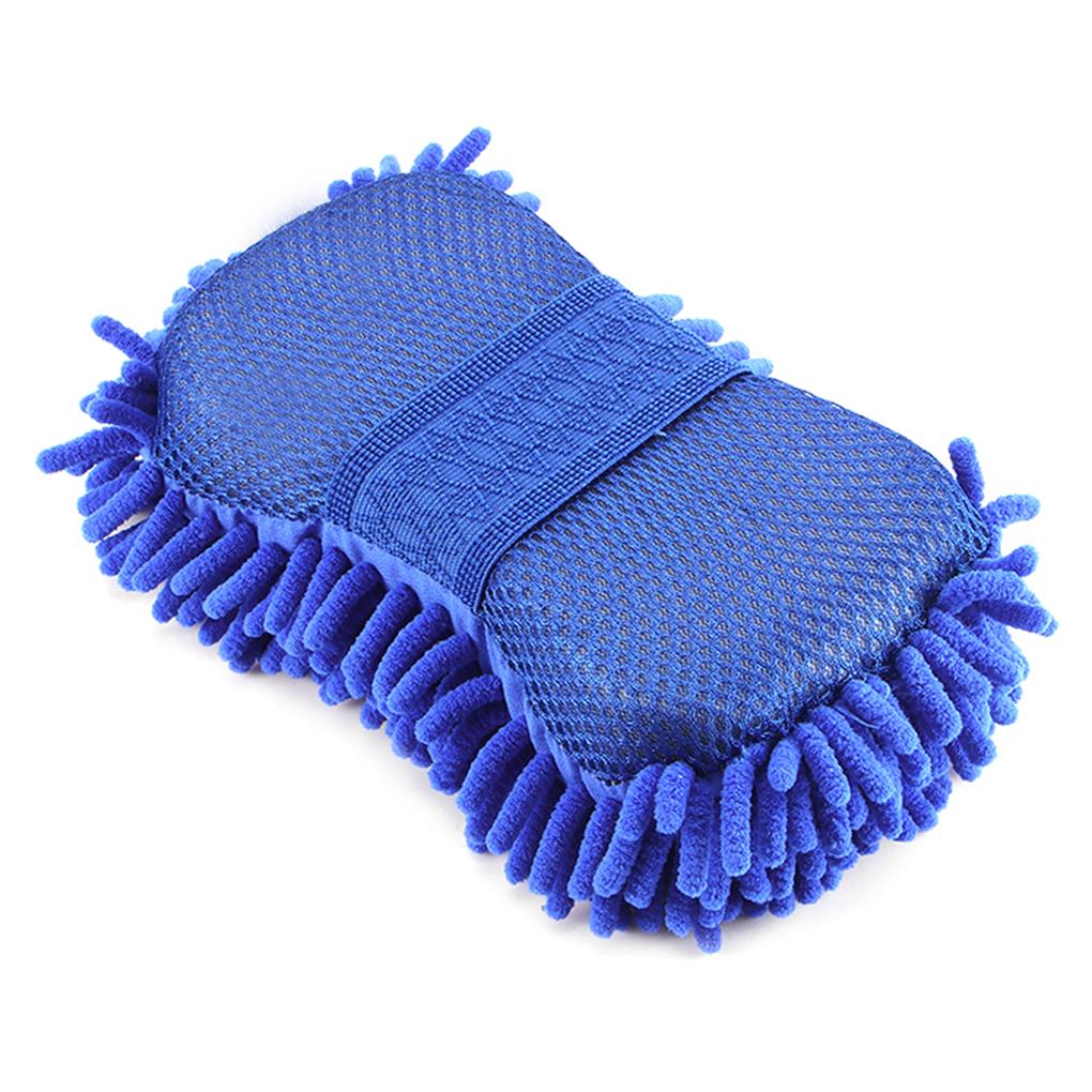 Синяя микрофибра шенилловая губка для мытья автомобиля уход за щеткой для мытья чистящий инструмент для автомойки полотенце перчатки аксессуары для укладки