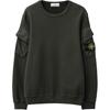STONE ISLAND Однотонный свитшот с длинным рукавом и круглым вырезом для мужчин K2S1561000-08S0A20-V0062