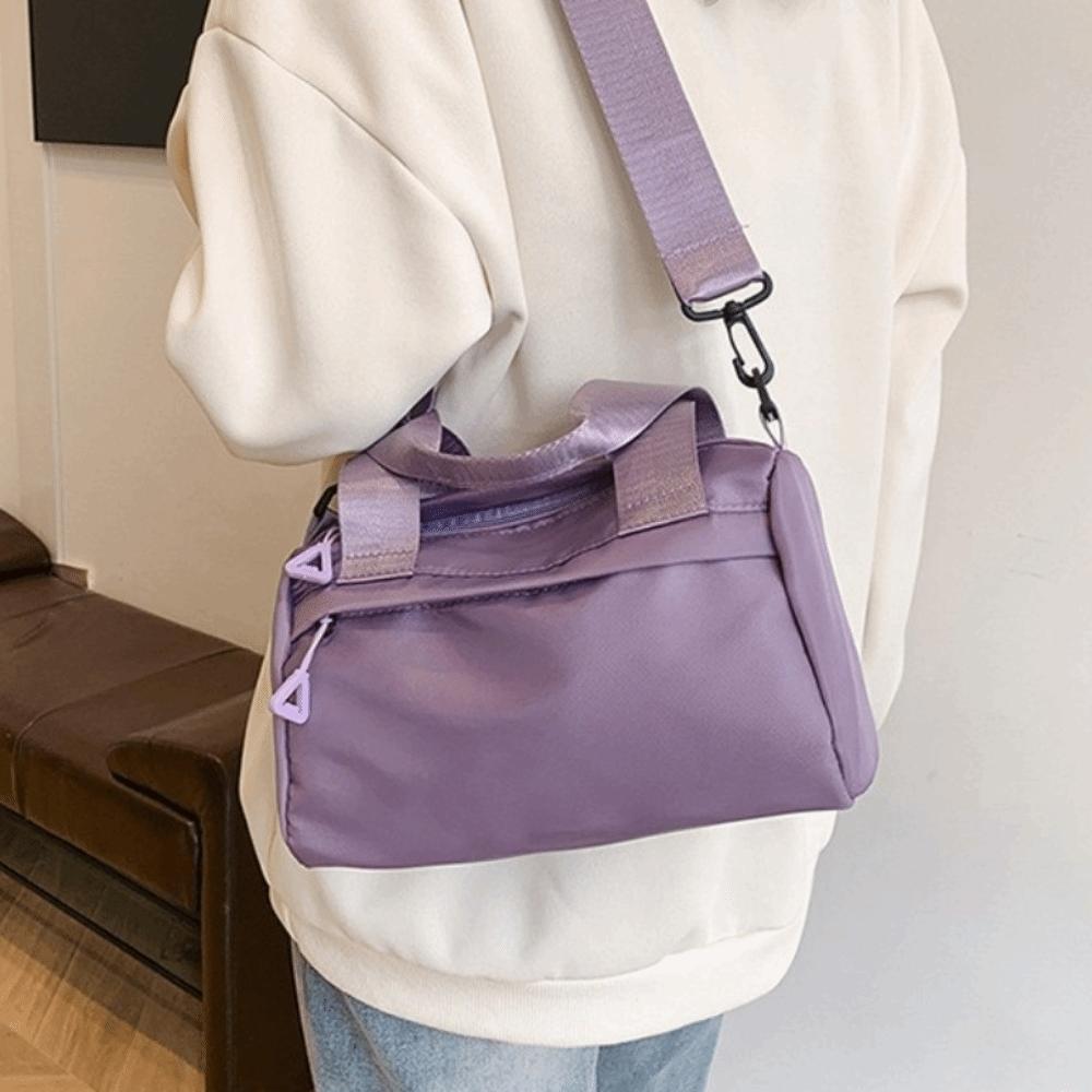 Multi Pocket Small Gym Bags Adjustable Strap Tote Bag Korea Style Nylon Crossbody Bag  Daily Use