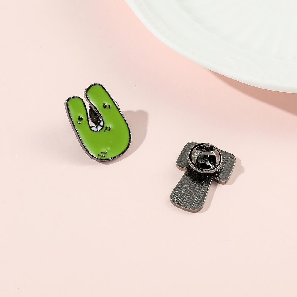Cute Funny Alphabet Brooches Creative Cartoon Brooch Badges 26 Letter Enamel Pins  Backpack Decor
