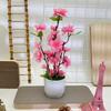 Fake Peach Blossom Plant With Realistic Texture For Outdoor Garden And Home Decor