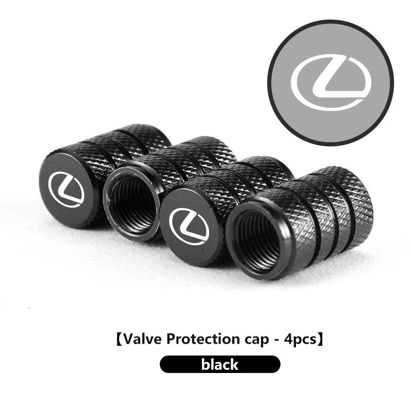 Interior Stickers 4pcs Car Wheel Tire Air Valve Cap Stem Dustproof Cap Cover For Lexus IS350 ES350 IS250 IS460 IS220h IS300 LX57 MY3