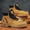 2025 Autumn and Winter New High-top Versatile Martin Shoes Men's Outdoor Tooling Locomotive Small Yellow Boots Durable Martin Boots