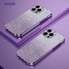 Fashion Gradient Bling Plating Case For iPhone 15 Pro Max 14 Plus 13 12 Mini 11 X XR Xs 7 8 SE 2022 Silicone Case Glitter Back Cover