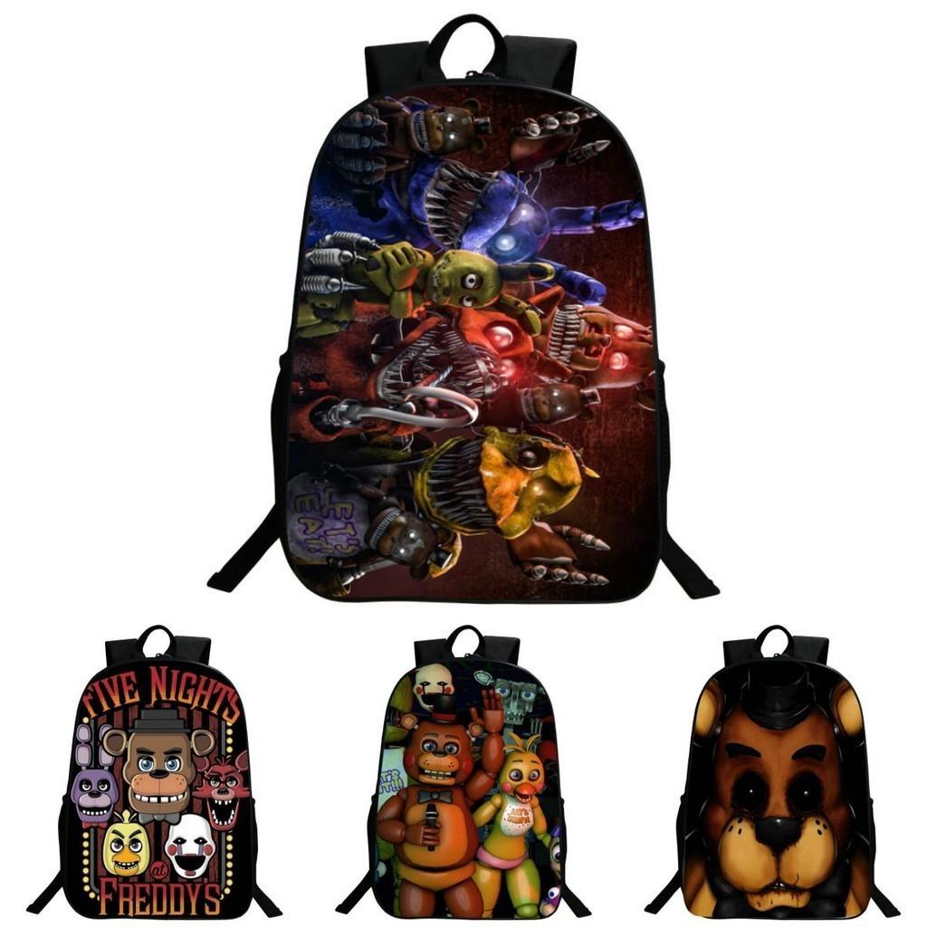 Durable Five Nights At Freddy's School Backpack Featuring Freddy Chica Foxy Bonnie