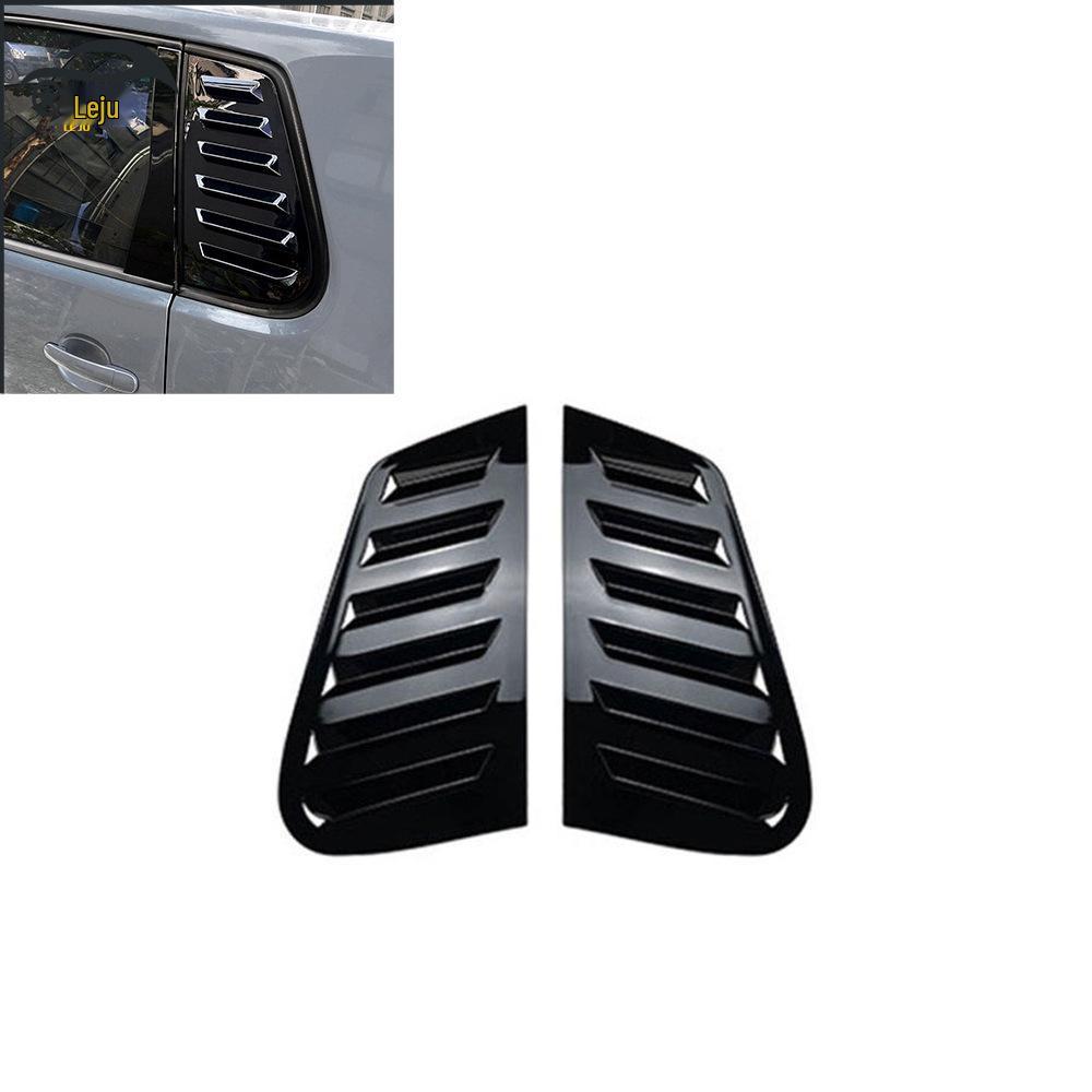 Gloss Black MK4 Rear Side Louvers for '97-'06 VW Golf 4 Triangle Window Decoration.
