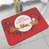 Christmas Non-slip Floor Mat Bathroom Living Room Absorbent Carpet Indoor Kitchen Doormat Shoe Mat Christmas Home Decorations