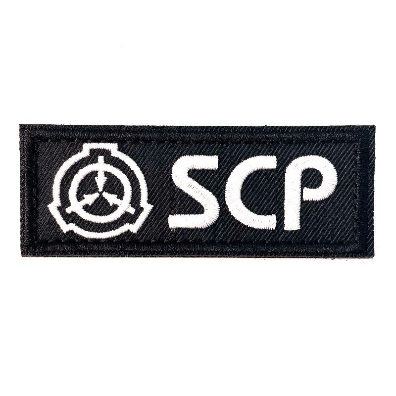 Логотип Фонда SCP Вышитый Моральный Патч Наклейка Значок на Липучке