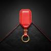 Suzuki Jimny Nodoma JC74W Key Front New Jimny 64 Spacia Custom Key XBEE Genuine Leather Smart Key Custom Dress Up Red 4 [smasol] Cover, End, Series,